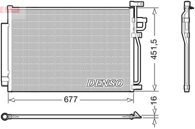 Condenser, air conditioning DENSO DCN20040