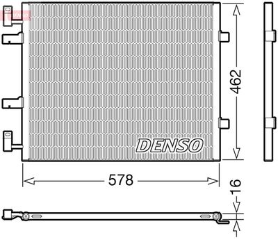 Condenser, air conditioning DENSO DCN20041