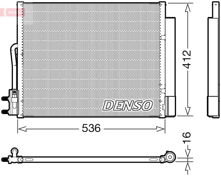 DENSO DCN20043 Condenser, air conditioning