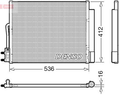 Condenser, air conditioning DENSO DCN20043