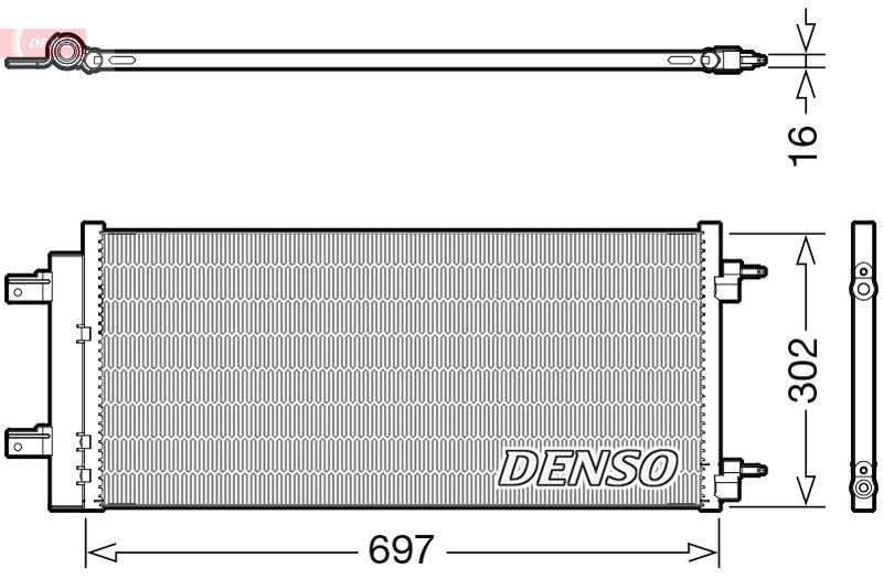 DENSO DCN20044 Condenser, air conditioning
