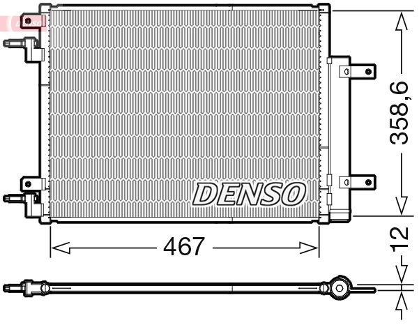 DENSO DCN20046 Condenser, air conditioning