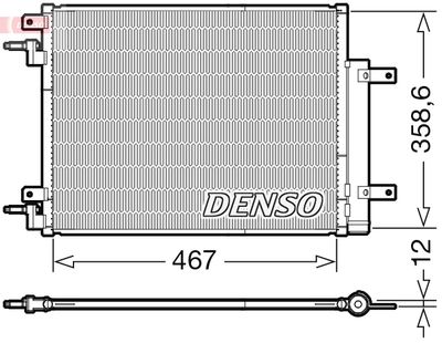 Condenser, air conditioning DENSO DCN20046