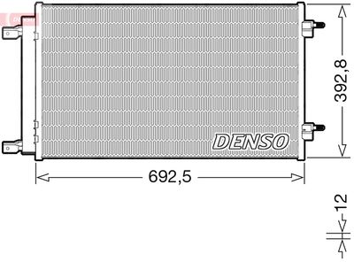 Condenser, air conditioning DENSO DCN20047