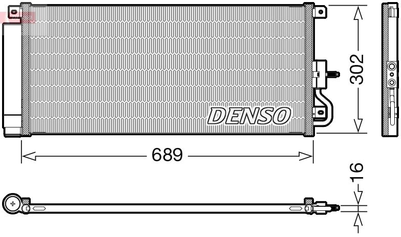 DENSO DCN20048 Condenser, air conditioning