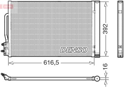 Condenser, air conditioning DENSO DCN20049