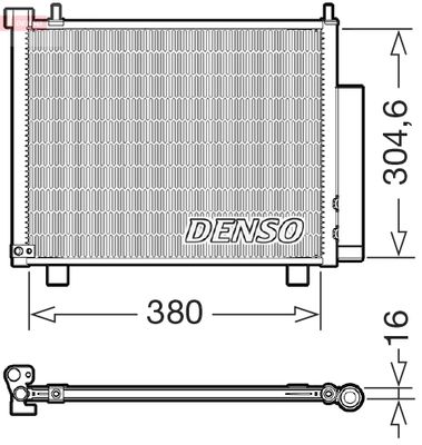 Condenser, air conditioning DENSO DCN20051