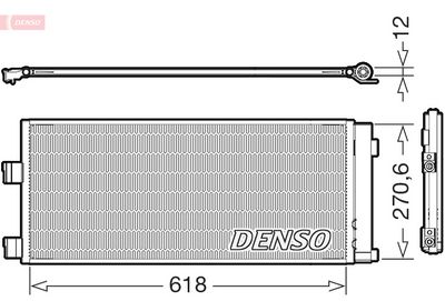 Condenser, air conditioning DENSO DCN20052