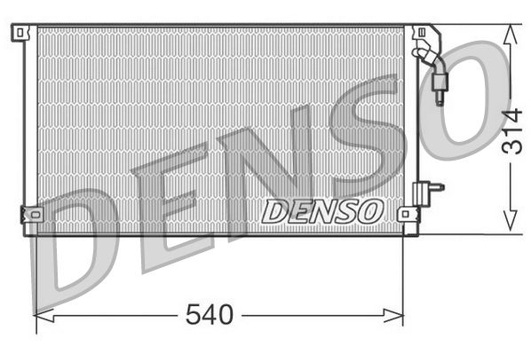 DENSO DCN21003 Condenser, air conditioning