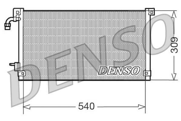 DENSO DCN21004 Condenser, air conditioning