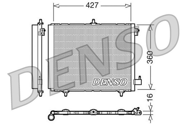 DENSO DCN21009 Condenser, air conditioning