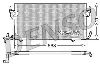 Condenser, air conditioning DENSO DCN21011