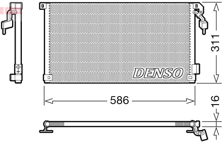 DENSO DCN21012 Condenser, air conditioning