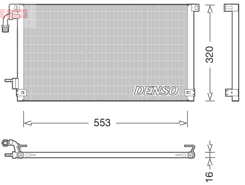 DENSO DCN21014 Condenser, air conditioning