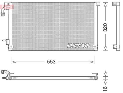 Condenser, air conditioning DENSO DCN21014