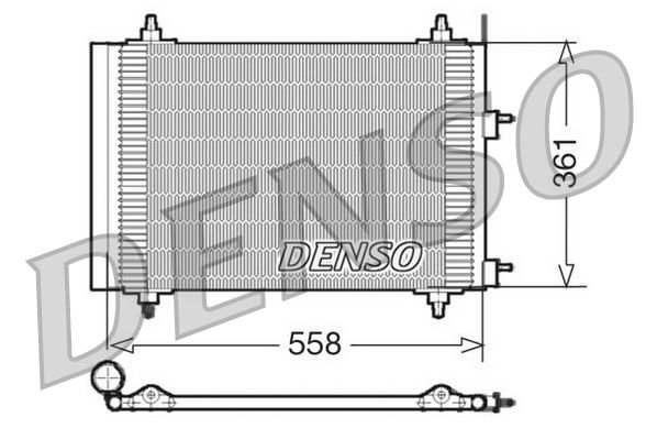 DENSO DCN21015 Condenser, air conditioning