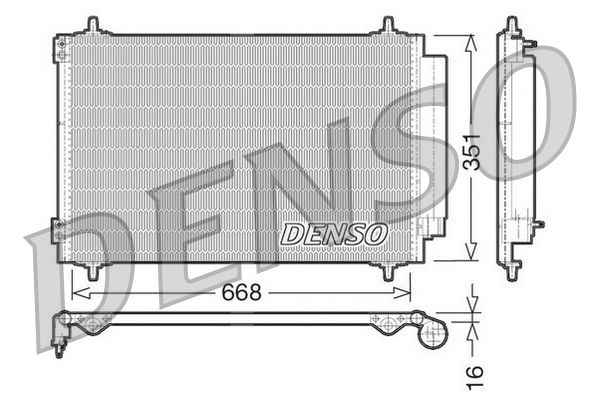 DENSO DCN21017 Condenser, air conditioning