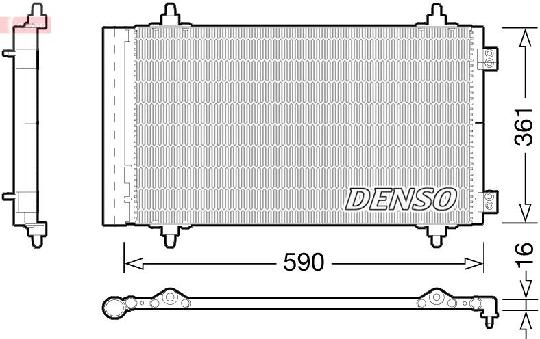 DENSO DCN21018 Condenser, air conditioning