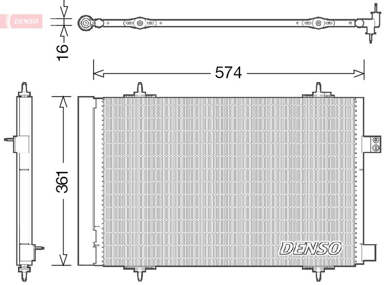 DENSO DCN21019 Condenser, air conditioning