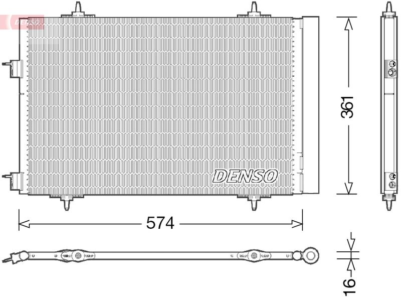 DENSO DCN21020 Condenser, air conditioning