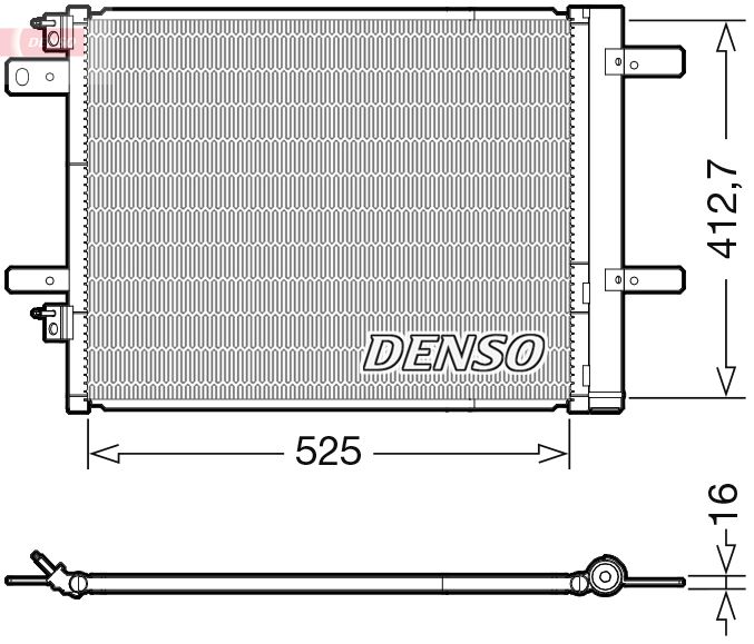 DENSO DCN21022 Condenser, air conditioning