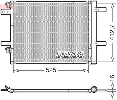 Condenser, air conditioning DENSO DCN21022