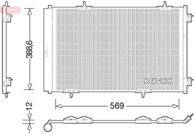 Condenser, air conditioning DENSO DCN21030