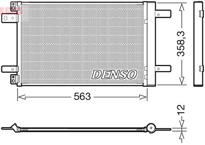 Condenser, air conditioning DENSO DCN21032