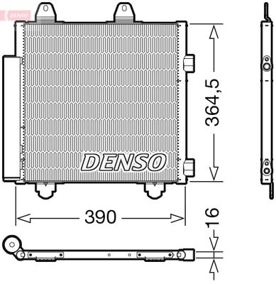 Condenser, air conditioning DENSO DCN21033