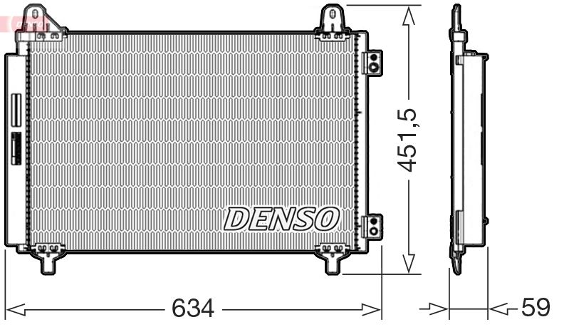 DENSO DCN21034 Condenser, air conditioning