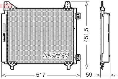 Condenser, air conditioning DENSO DCN21035