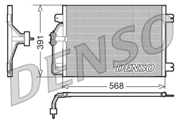 DENSO DCN23010 Condenser, air conditioning