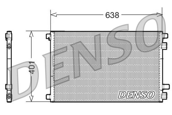 DENSO DCN23012 Condenser, air conditioning