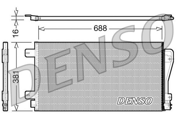 DENSO DCN23014 Condenser, air conditioning