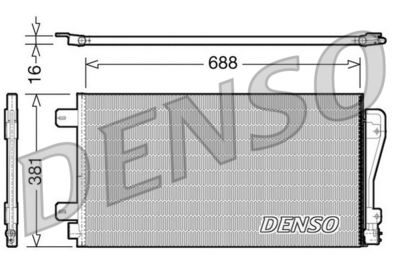 Condenser, air conditioning DENSO DCN23014