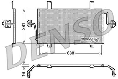 Condenser, air conditioning DENSO DCN23016