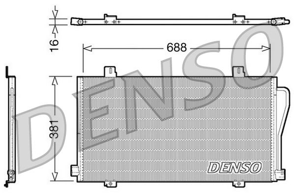 DENSO DCN23017 Condenser, air conditioning