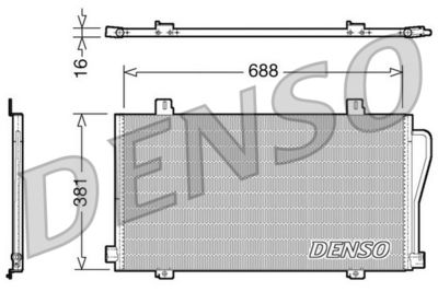 Condenser, air conditioning DENSO DCN23017