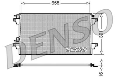Condenser, air conditioning DENSO DCN23018