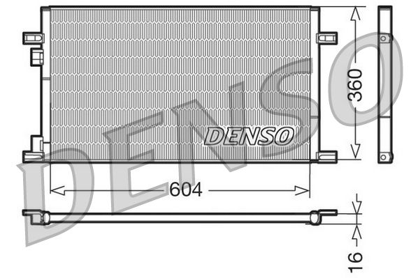 DENSO DCN23019 Condenser, air conditioning