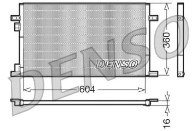 Condenser, air conditioning DENSO DCN23019