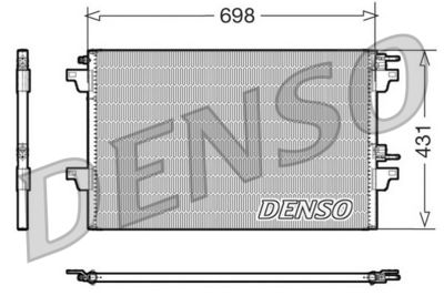Condenser, air conditioning DENSO DCN23021