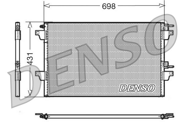 DENSO DCN23022 Condenser, air conditioning