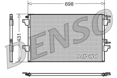Condenser, air conditioning DENSO DCN23022