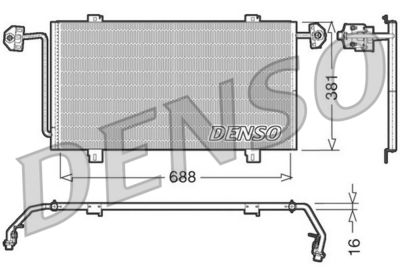 Condenser, air conditioning DENSO DCN23023