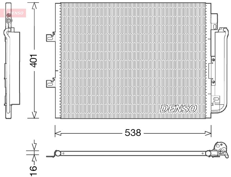 DENSO DCN23026 Condenser, air conditioning