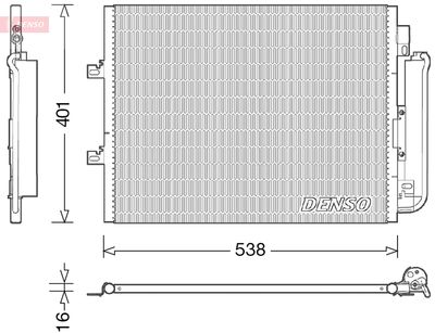 Condenser, air conditioning DENSO DCN23026