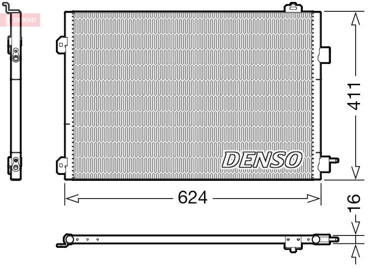 DENSO DCN23027 Condenser, air conditioning