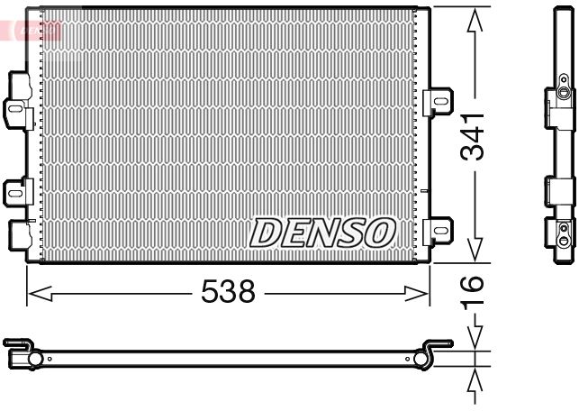 DENSO DCN23028 Condenser, air conditioning