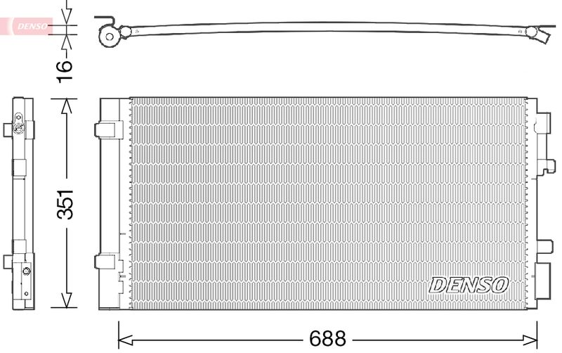 DENSO DCN23034 Condenser, air conditioning